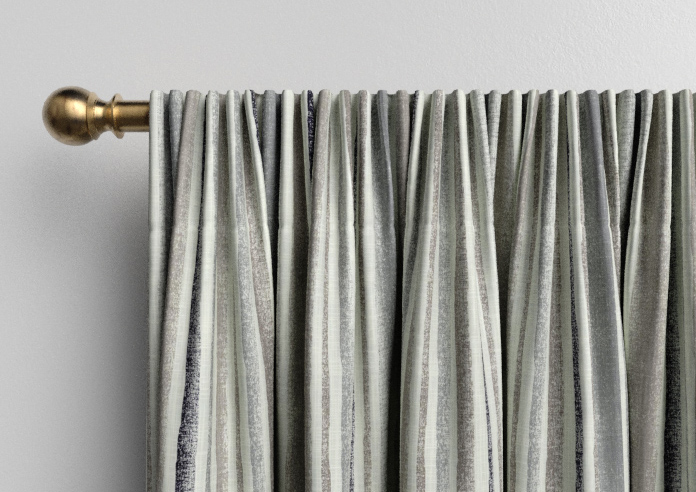 Guarda Stripe, Grey - Made to Measure Curtains - Image 9